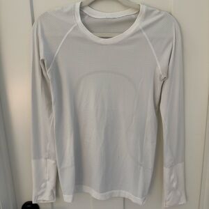 Lululemon Athletica White Long Sleeve Swiftly Tech